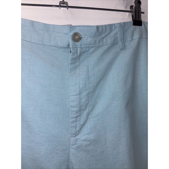 Chaps Shorts 42 1-Blue & 1-Tan Chino Khaki Comfort Waistband Stretch Flat Front - Picture 2 of 16